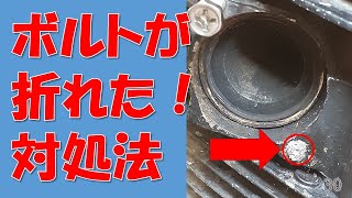 ボルトが折れたときの対処方法を教えます。バイク　錆付き　ネジ diy  タップ エキストラクター 　抜く