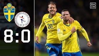 Mit Viererpack! Berg öffnet Tür zu WM: Schweden - Luxemburg 8:0 | Highlights | WM-Quali | DAZN