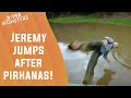 Jeremy Jumps Into Piranha Infested Waters | River Monsters #shorts