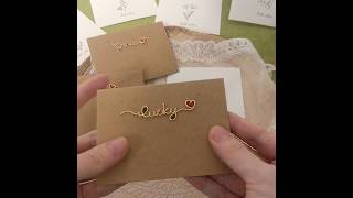 Most special wire name envelopes and greeting cards / personalized gift packing / birthday cards