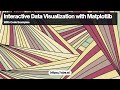 Interactive Data Visualization with Matplotlib: Animation and Sliders