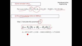 Material Balance Equation (MBE) Calculations
