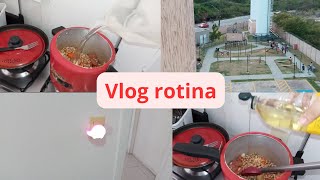 VLOG=FIZ FEIJAÕ PRO ALMOÇO +ROTINA DA TARDE