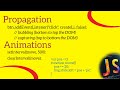 Propagation and Animation in JavaScript