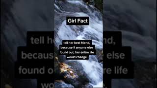 Do you have that one deep secret🤫 Girl Fact #factgrove #shorts