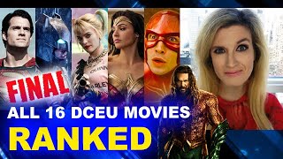 ALL DCEU Movies RANKED - Worst to Best - The Flash, Blue Beetle, Aquaman 2