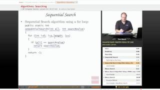 AP Computer Science: Searching Algorithms