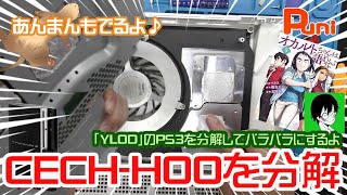 【修理コラボ】橋本​カヱさんのPS3（CECHH00）をバラバラにしていくよ！分解と清掃をじっくり紹介！あんまんのしっぽ【ジャンク・オカルトちゃんは語れない・PS3・YLOD・フェレット】