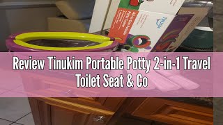 Review Tinukim Portable Potty 2-in-1 Travel Toilet Seat \u0026 Compact Potty Trainer for Baby, Toddlers \u0026