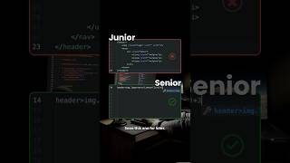 Junior Vs Senior|Noob Vs Pro | frontend developer 😂 #webdevelopment #coding #programming #html #css