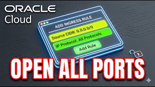 How to Open All Ports on Oracle Cloud (Ingress Rules & Firewall Setup)