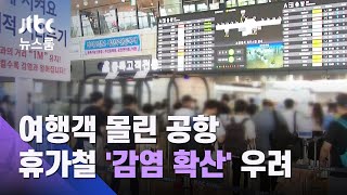 여행객 몰린 공항, 꽉 막힌 도로…휴가철 '감염 확산' 우려 / JTBC 뉴스룸