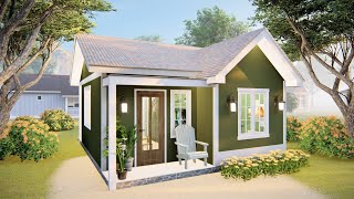 Charming 6x7m (19x22 ft) Simple Cozy Tiny House Design | Downsize and Live Large