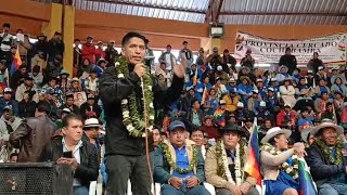 Bolivia. Ampliado del Instrumento Político intervención de Senador Andrónico Rodríguez