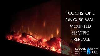 Touchstone Onyx 50 Wall Mounted Electric Fireplace