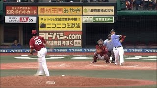 会心のフルスイング!! 中田翔22号同点ソロホームラン