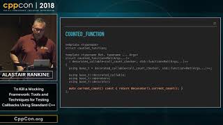 Tools and Techniques for Testing Callbacks Using Standard C++ - Alastair Rankine [ CppCon 2018 ]