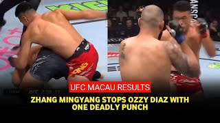 UFC Fight Night 248 Highlight: Zhang Mingyang crushes Ozzy Diaz to keep perfect finish rate