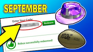 New Roblox Codes 2019 September