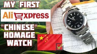 My FIRST AliExpress Watch!!! | Bliger Rolex Explorer Homage | Unboxing \u0026 First Impressions