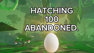 HATCHING 100 ABANDONED EGGS EPISODE 1////Creatures of sonaria