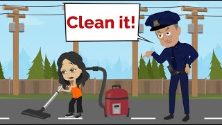 Nora cleans streets, but why? | Learn English with Nora