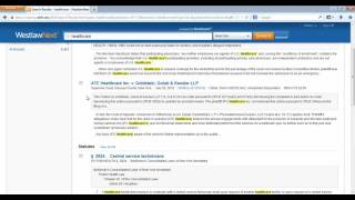 Getting started with Westlaw Next
