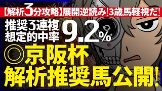 …△×◯また縦目…京阪杯💥想定的中率『9.2%(３連複)』｜解析３分攻略｜◎末脚強烈！展開はこちらに味方する！『ルメールオッズの裏』