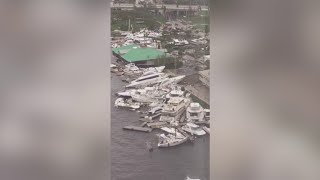 Hurricane Ian Slams Fort Myers, Boats Piled Up