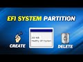 How to Delete or Create EFI System Partition