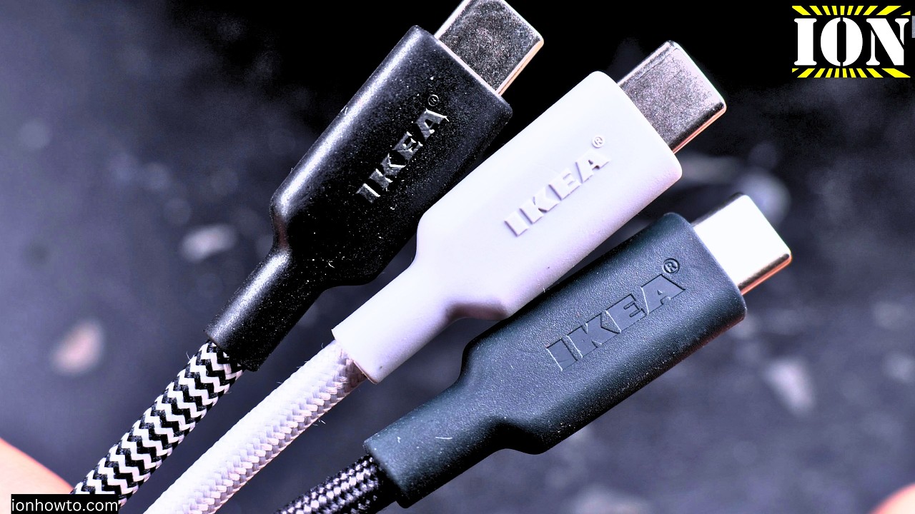 New Ikea Usb C Cable 100w Vs Old 60w Usb Type C Cable Youtube