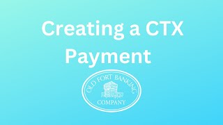 Creating a CTX Payment