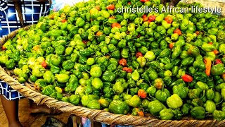 African village market shopping. Adgidogome market Togo west Africa 🇹🇬🇹🇬🇹🇬