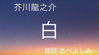 【朗読】 芥川龍之介「白」 朗読・あべよしみ