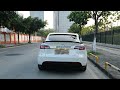 tesla model y real carbon fiber oem style rear trunk spoiler wing hansshow