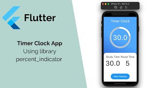 Flutter: Timer Clock App/ Circle Progress (Using Library Percent Indicator)