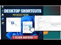 How To Make Desktop Shortcuts On Windows 10,11