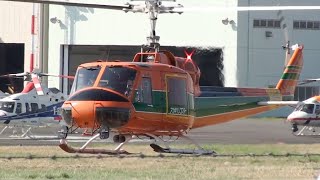 Helicopter FUJI Bell204B2 JA9177 AKAGI HELICOPTER  Takeoff and Landing