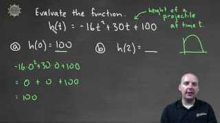 Evaluate Quadratic Functions   Example 1