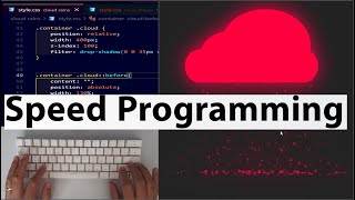 Animated Rainy Cloud Coding ( HTML CSS Only) - Animation Effect - No Talking