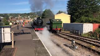 S.D.J.R 53808 shunting the war time freight at minehead on 15.09.19 during the 1940s event