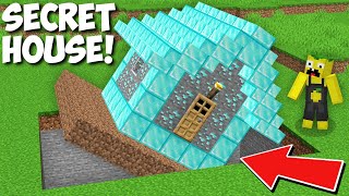 Who HIDE this DIAMOND HOUSE UNDERGROUND in Minecraft ? NEW SECRET HOUSE !