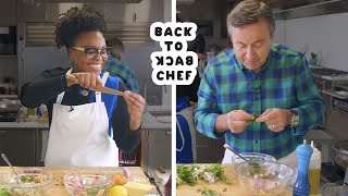 Daniel Boulud Challenges Amateur Cook To Keep Up With Him | Back-to-Back Chef |