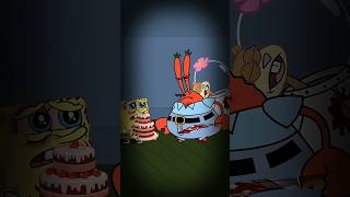 Spongebob kue ulang tahun untuk tuan Krabs #spongebob #spongebobmeme #funny #animation #cartoon