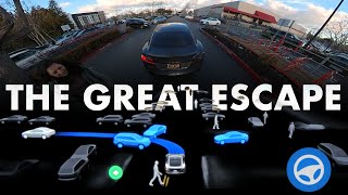 Tesla FSD BETA 11 vs Costco obstacle course
