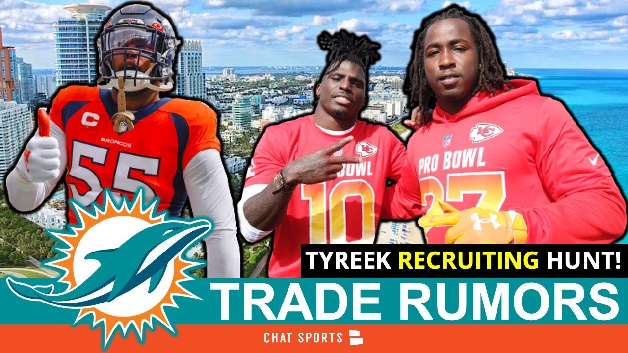 Dolphins Trade Rumors: Tyreek Hill RECRUITING Kareem Hunt?! Miami ...