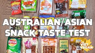 Australian/Asian Vegan Snack Taste Test with Kat from Two Market Girls
