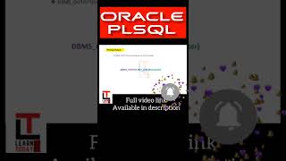 Oracle PLSQL tutorial in TAMIL - (PLSQL printing statement)
