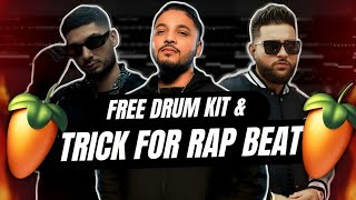 How To Make PRO Quality Rap & Hip Hop Beats + FREE Drum Kit 🎉 [FL Studio] हिंदी