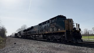 CSX M422 (Howard Street Tunnel Reroute) Manifest Train Near Jordan, NY (4/29/24) [4K60]